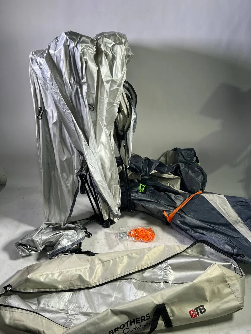 Toolbrothers Outdoor Camping Zelt für 2-4 Personen Kuppelzelt Hydraulikzelt Pop-Up zelt Wasserdicht, 2000-3000 mm Wassersäule - Neuwertig