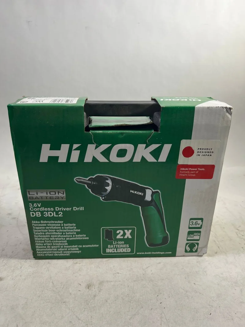 HiKOKI Werkzeug - 3,6V Akkuschrauber, 2x 1,5 Ah Li-Ion Akku, Ladegerät DB3DL2WCZ - Neuwertig