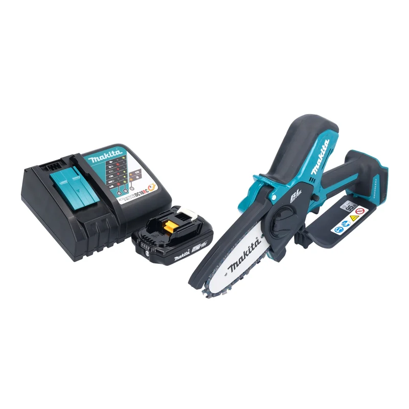 Makita DUC 101 RA01 Akku Astsäge 18 V 10 cm Brushless + 1x Akku 2,0 Ah + Ladegerät