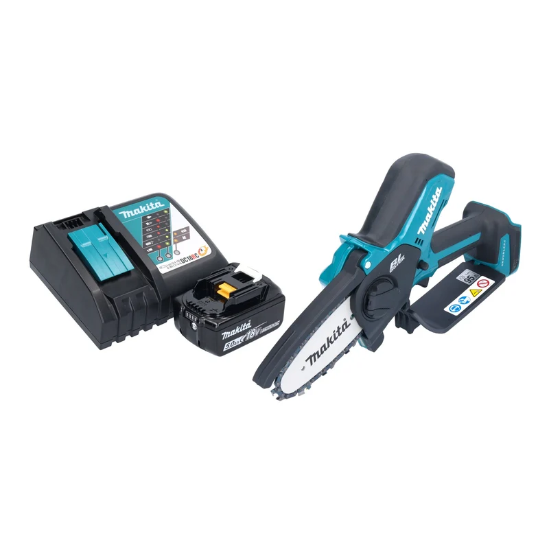 Makita DUC 101 RT01 Akku Astsäge 18 V 10 cm Brushless + 1x Akku 5,0 Ah + Ladegerät