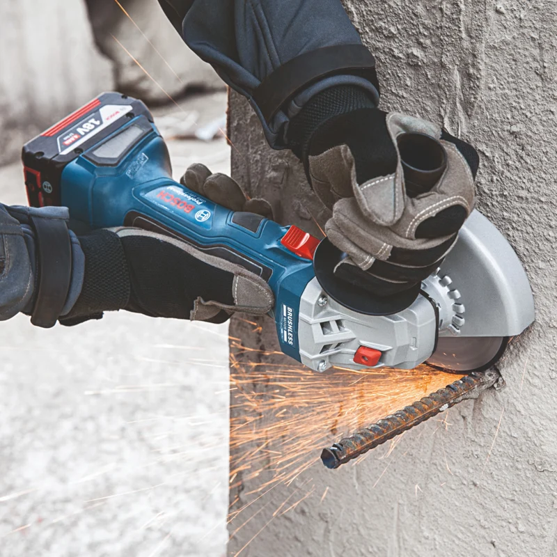 Bosch GWS 18V-7 Professional Akku Winkelschleifer 18 V 115 mm Brushless + 1x Akku 5,0 Ah + Ladegerät