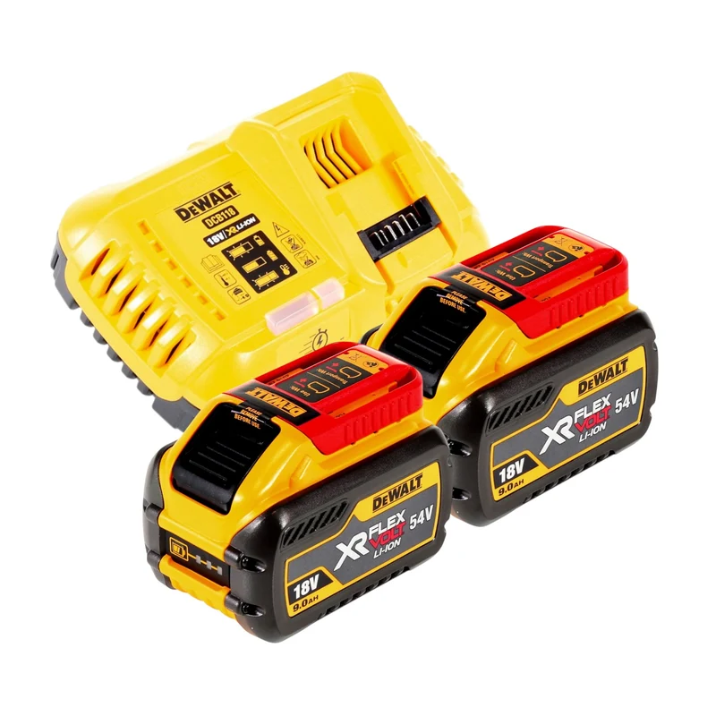 DeWALT DCS 578 X2T Akku Kreissäge 54V XR FlexVolt 190 mm Brushless + 2x Akku 9,0 Ah + Ladegerät + TSTAK