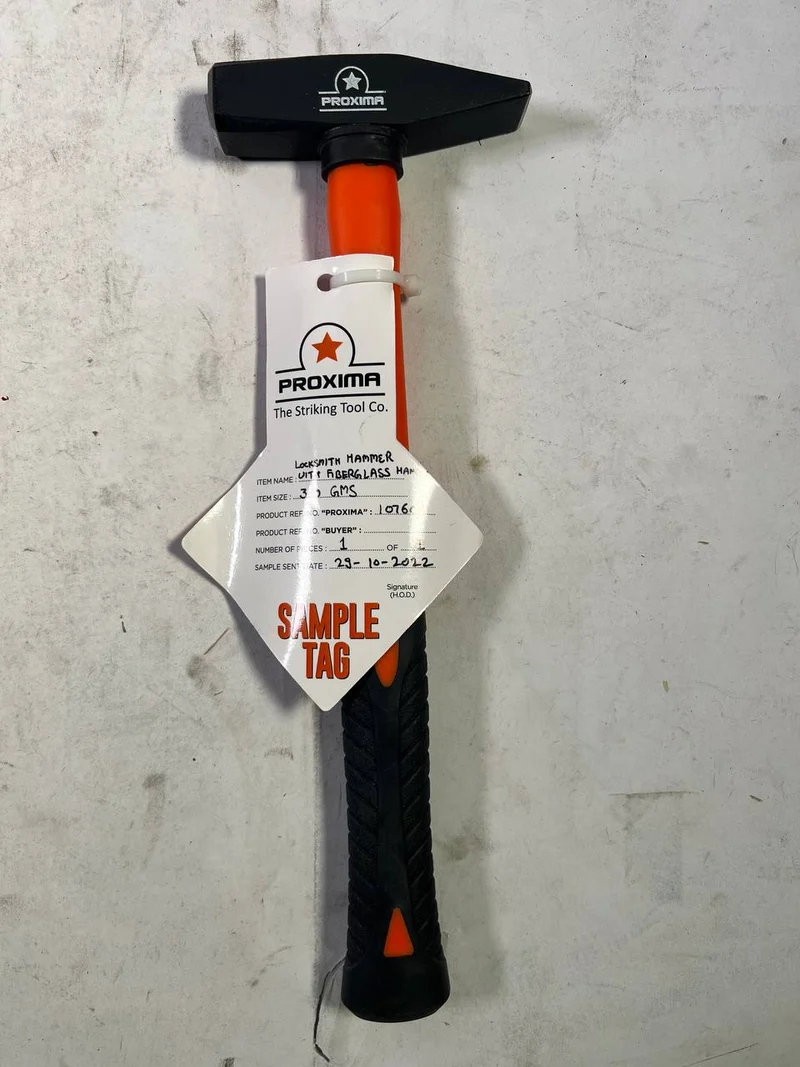 Schlosserhammer, 300 g, Fiberglasgriff - Neuwertig