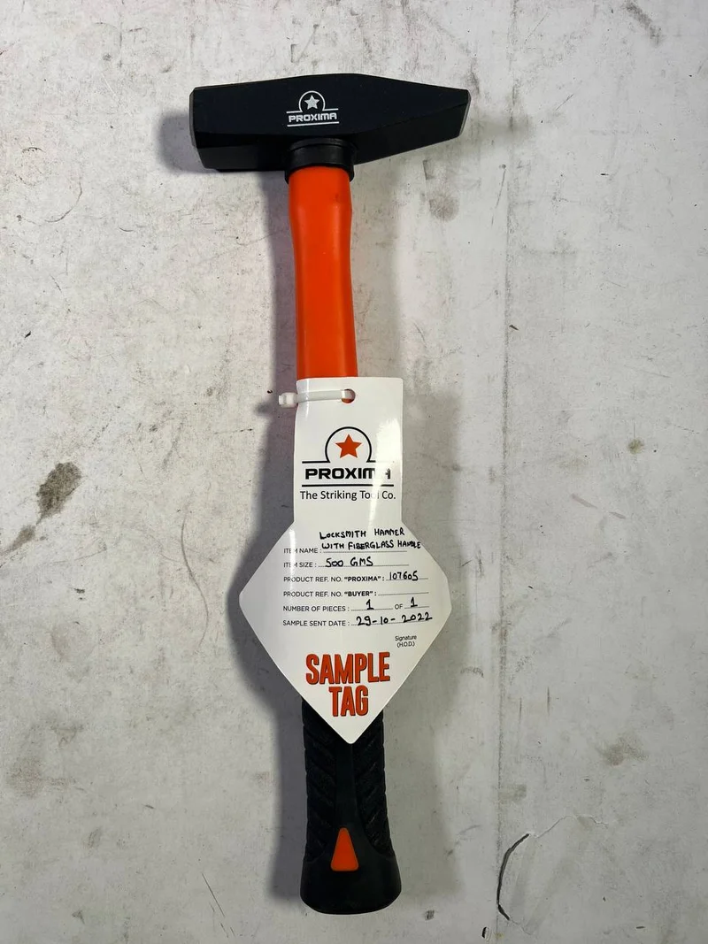 Schlosserhammer, 500 g, Fiberglasgriff - Neuwertig
