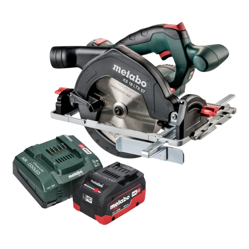 Metabo KS 18 LTX 57 Akku Handkreissäge 18 V 165 mm + 1x LiHD Akku 8,0 Ah + Ladegerät