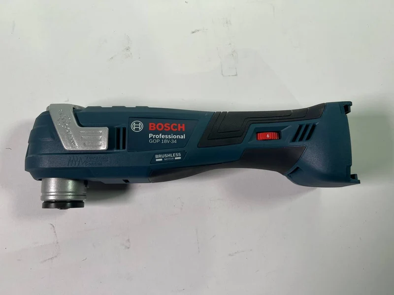 Bosch GOP 18V-34 Professional Akku Multi Cutter 18 V Starlock Plus ( 06018G2002 ) + 17 tlg. Zubehör + L-Boxx - Leicht Gebraucht