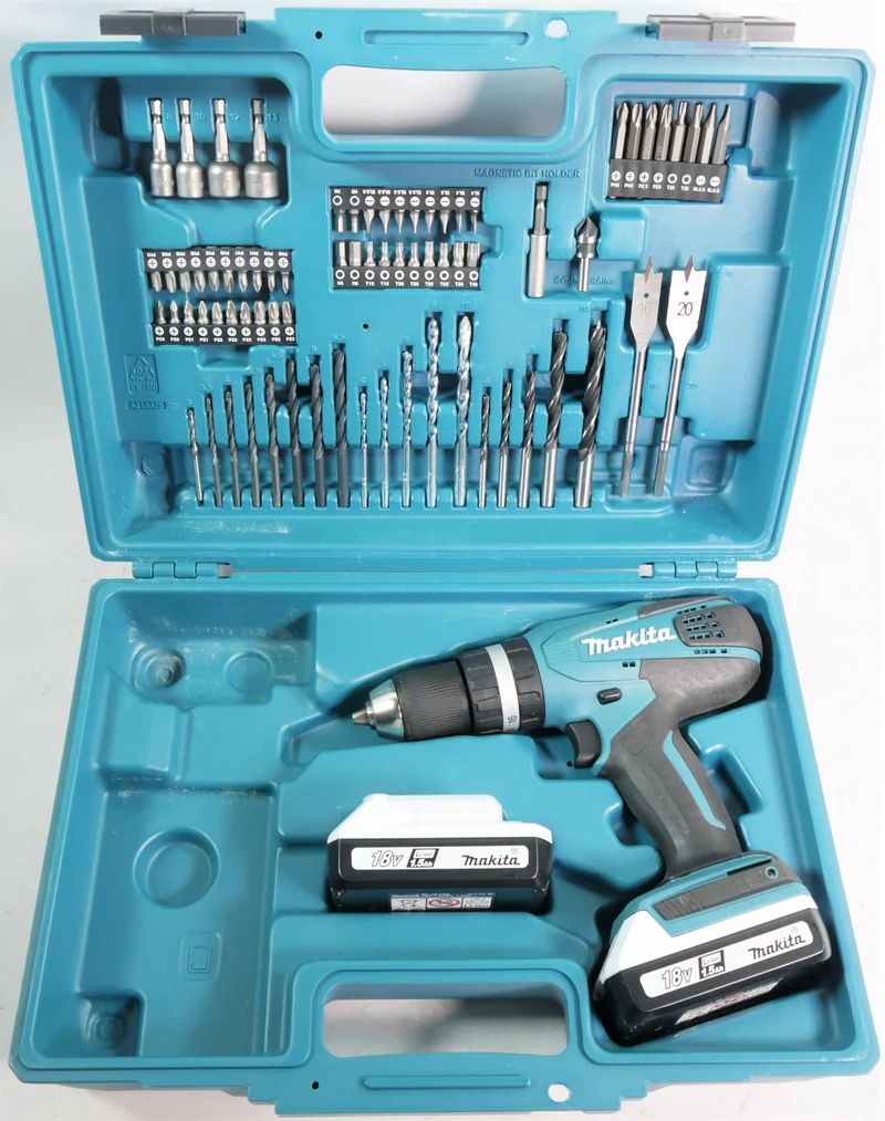 Makita HP 457 DWE10 Akku Schlagbohrschrauber 18 V 42 Nm G-Serie - Unvollständig