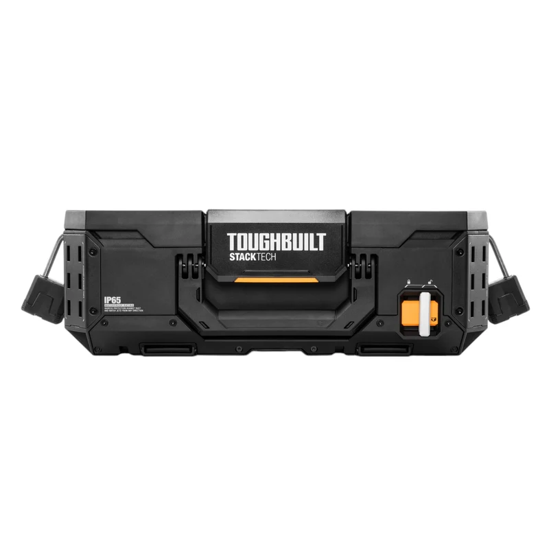 Toughbuilt STACKTECH TB-B1-B-30 Werkzeugkiste Box 53 x 40 x 18 cm IP65 + 2x Inlay mit Deckel + 2x Inlay + 4x Trennwand
