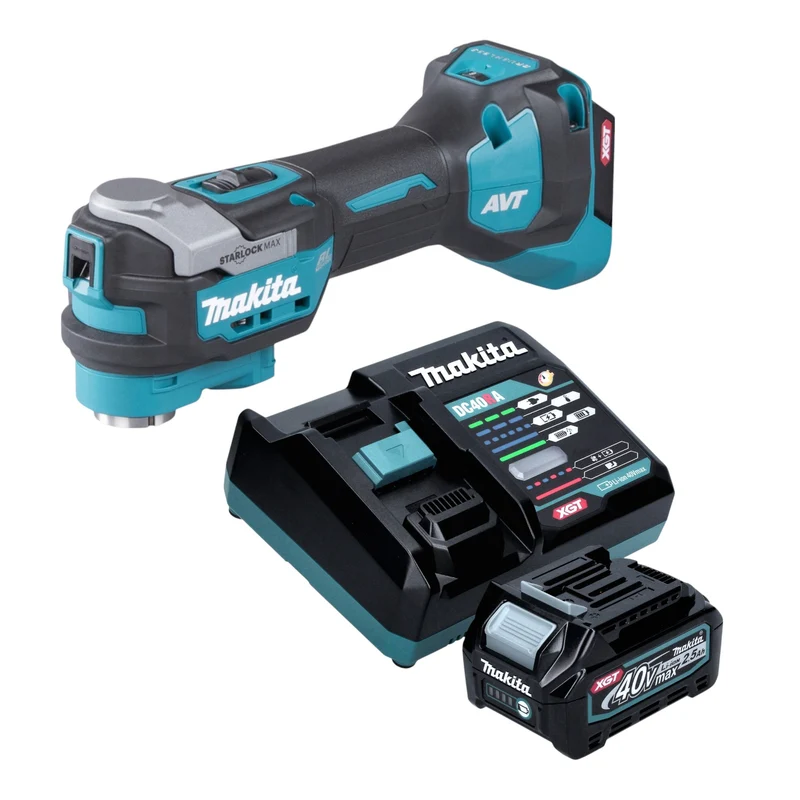 Makita TM 001 GD101 Akku Multifunktionswerkzeug 40 V max. Starlock Max Brushless + 1x Akku 2,5 Ah + Ladegerät