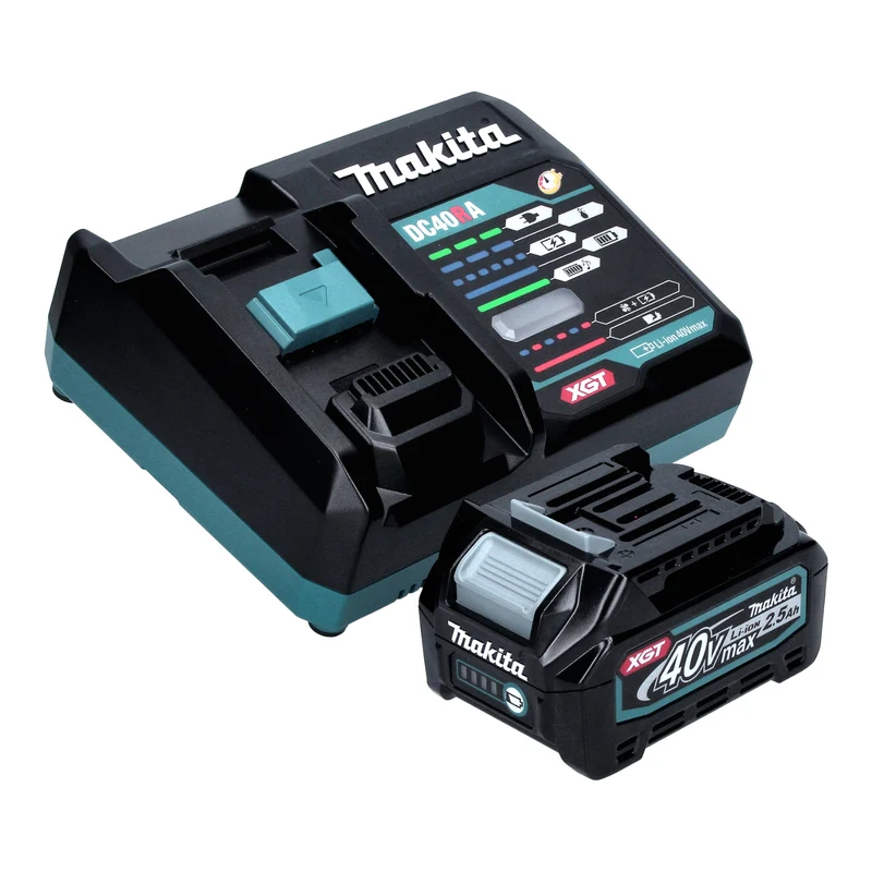 Makita GA 041 GD101 Akku Winkelschleifer 40 V max. 125 mm X-LOCK Brushless + 1x Akku 2,5 Ah + Ladegerät