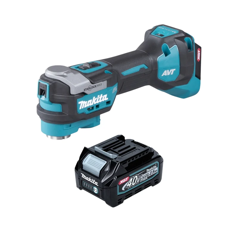 Makita TM 001 GD1 Akku Multifunktionswerkzeug 40 V max. Starlock Max Brushless + 1x Akku 2,5 Ah - ohne Ladegerät