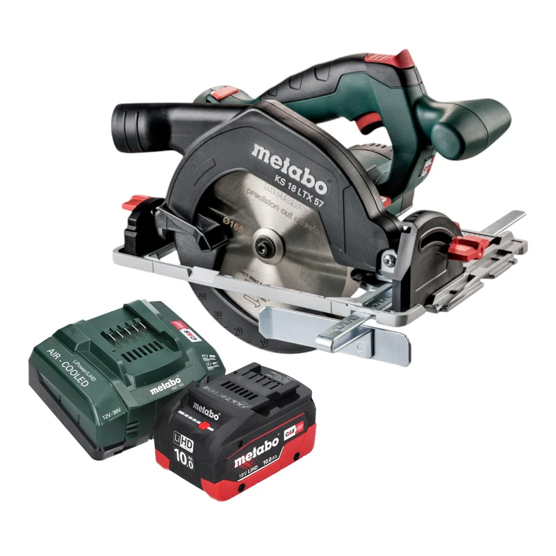 Metabo KS 18 LTX 57 Akku Handkreissäge 18 V 165 mm + 1x LiHD Akku 10,0 Ah + Ladegerät