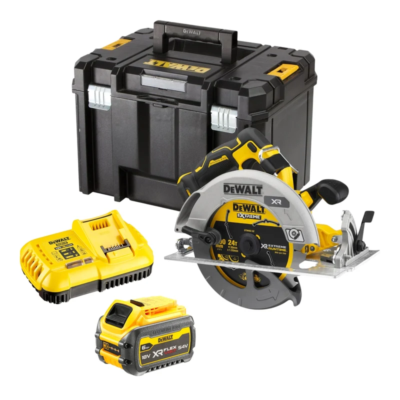 DeWalt DCS 573 T1T Akku Handkreissäge 18 V 190 x 30 mm Brushless + 1x Akku 6,0 Ah + Ladegerät + TSTAK