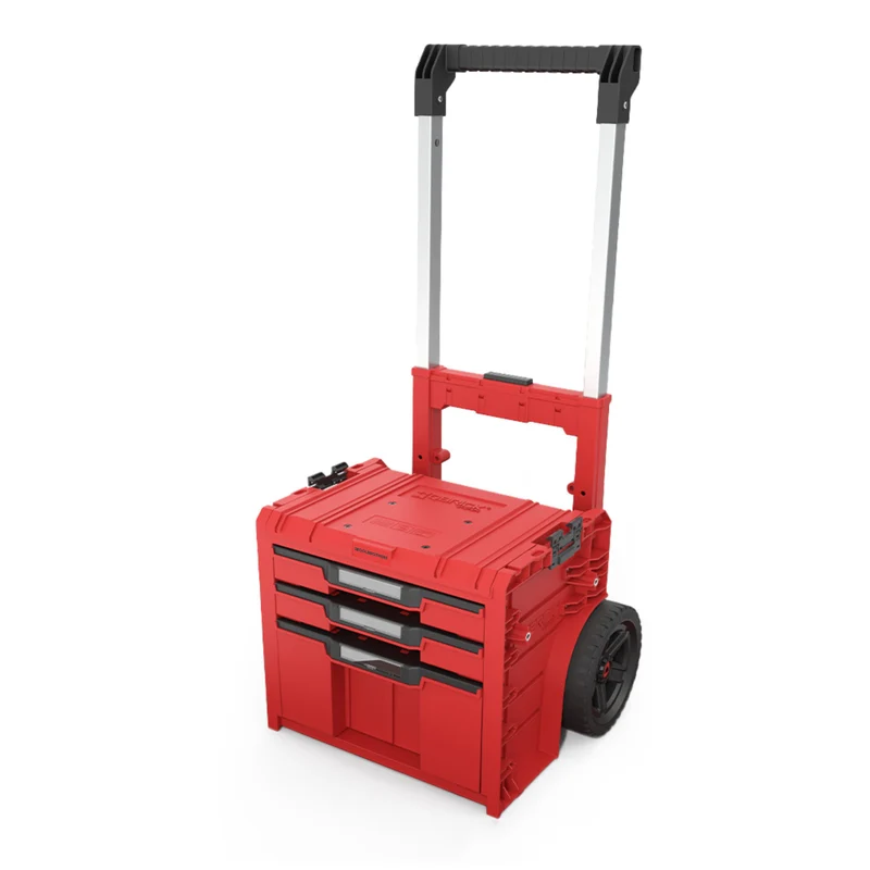 Toolbrothers RHINO L Drawer 3 Cart Plus ULTRA - Mobiler Schubladen Werkzeugkoffer 2x 4,5 l 12 l mit Doppelteleskopgriff