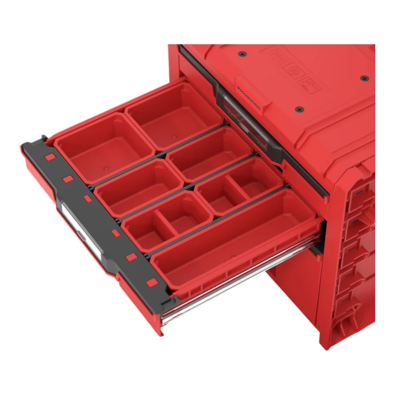 Toolbrothers RHINO L Drawer 3 Cart Plus ULTRA - Mobiler Schubladen Werkzeugkoffer 2x 4,5 l 12 l mit Doppelteleskopgriff