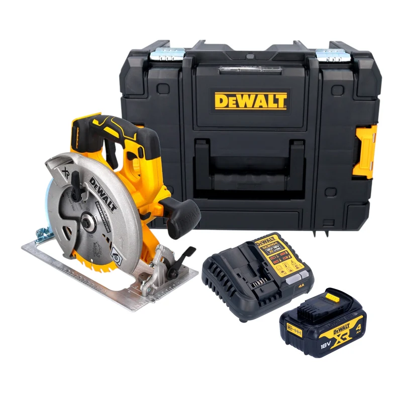 DeWalt DCS 570 M1T Akku Handkreissäge 18 V 184 mm Brushless + 1x Akku 4,0 Ah + Ladegerät + TSTAK