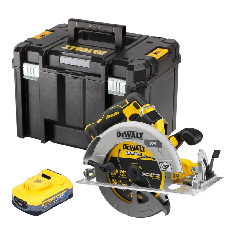 DeWalt DCS 573 NT Akku Handkreissäge 18 V 190 x 30 mm Brushless + 1x Powerstack Akku 5,0 Ah + TSTAK - ohne Ladegerät