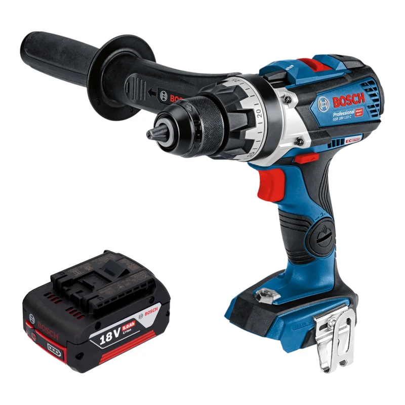 Bosch GSR 18V-110 C Professional Akku Bohrschrauber 18 V 110 Nm Brushless + 1x Akku 5,0 Ah - ohne Ladegerät