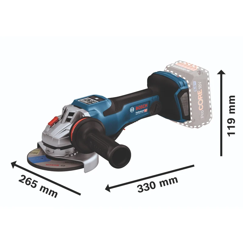 Bosch GWS 18V-15 PSC Professional Akku Winkelschleifer 18 V 125 mm ( 06019H6B00 ) BITURBO Brushless Solo - ohne Akku, ohne Ladegerät