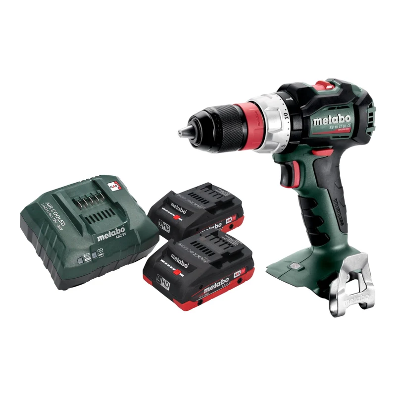 Metabo BS 18 LT BL Q Akku Bohrschrauber 18 V 75 Nm Brushless + 2x LiHD Akku 4,0 Ah + Ladegerät