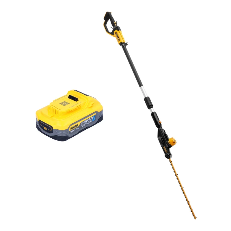 DeWalt DCMPH 566 N Akku Stabheckenschere 18 V 55 cm + 1x Powerstack Akku 5,0 Ah - ohne Ladegerät