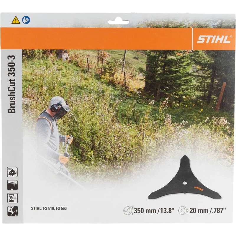 STIHL 3-Zahn Dickicht-Mulchmesser passend für FS 561 C-EM Ausführung • 3-flügeliges Dickichtmesser