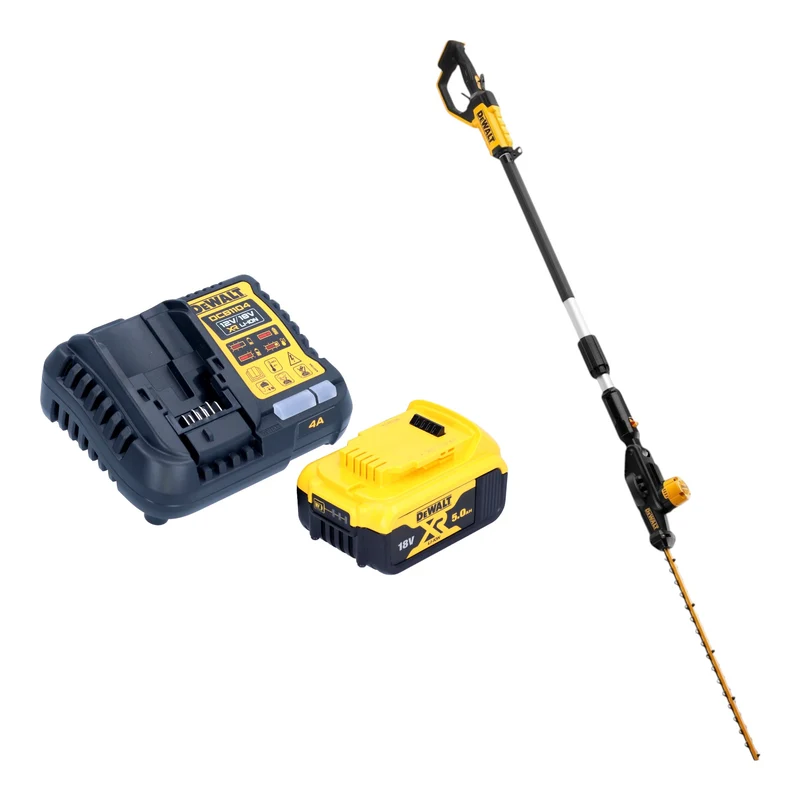 DeWalt DCMPH 566 P1 Akku Stabheckenschere 18 V 55 cm + 1x Akku 5,0 Ah + Ladegerät