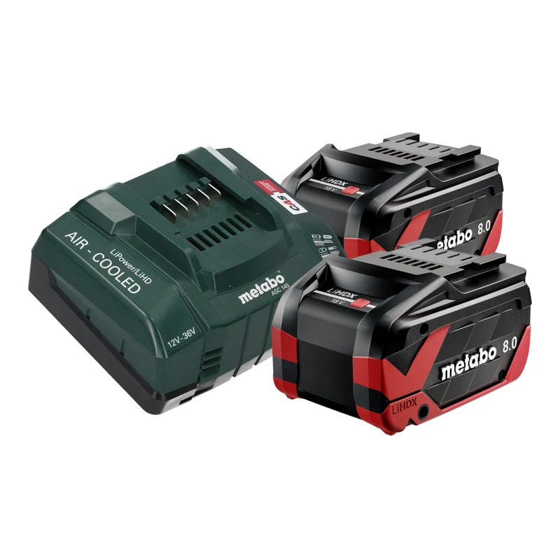 Metabo TPF 18 LTX 2200 Akku Tauch- und Regenfasspumpe 18 V 2200 l/h + 2x LiHDX Akku 8,0 Ah + Ladegerät