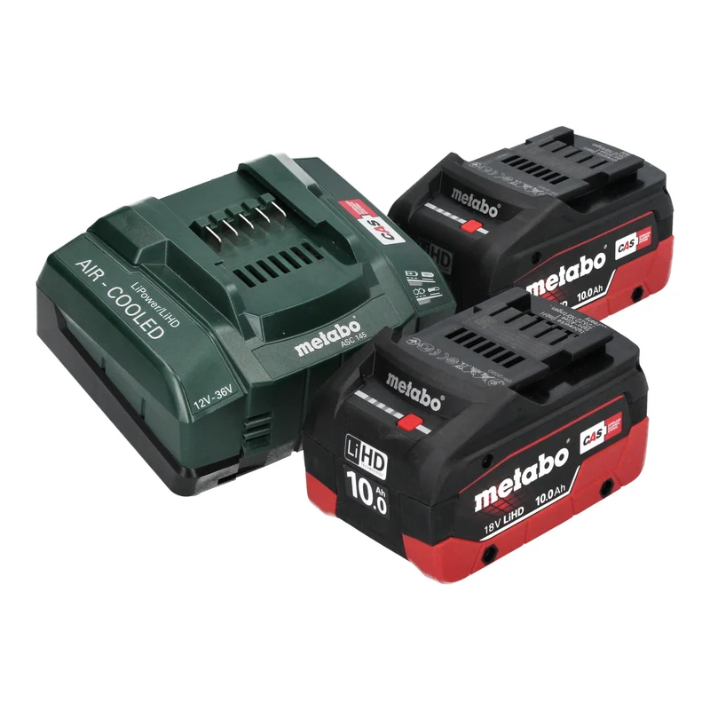 Metabo TPF 18 LTX 2200 Akku Tauch- und Regenfasspumpe 18 V 2200 l/h + 2x LiHD Akku 10,0 Ah + Ladegerät
