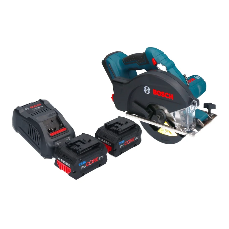 Bosch GKM 18V-50 Professional Akku Metall Handkreissäge 18 V 136 mm Brushless + 2x ProCORE Akku 8,0 Ah + Ladegerät