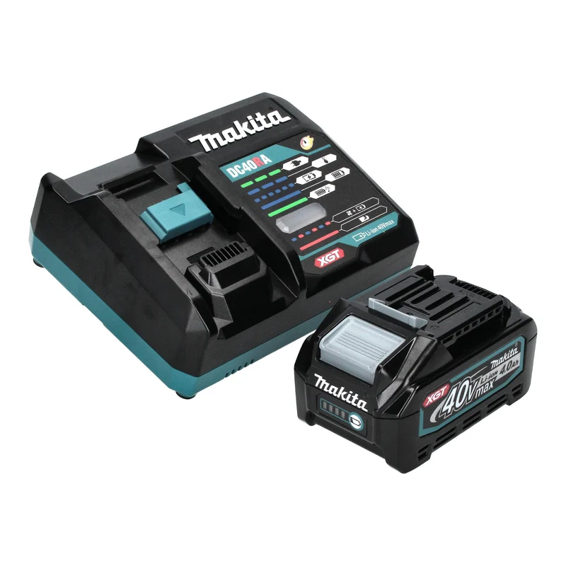 Makita TM 001 GM103 Akku Multifunktionswerkzeug 40 V max. Starlock Max Brushless + 1x Akku 4,0 Ah + 37 tlg. Zubehörset + Ladegerät + Makpac