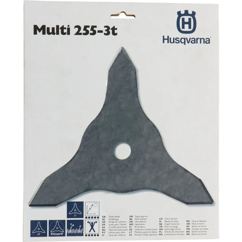 Husqvarna 3-Zahn Dickicht-Mulchmesser Schnittbreite (mm) 255