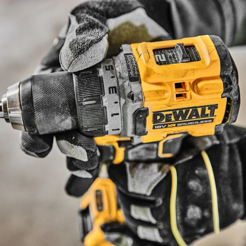 DeWalt DCD 800 E2T Akku Bohrschrauber 18 V 90 Nm Brushless + 2x Powerstack Akku 1,7 Ah + Ladegerät + TSTAK