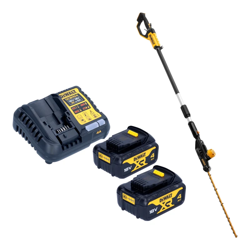 DeWalt DCMPH 566 M2 Akku Stabheckenschere 18 V 55 cm + 2x Akku 4,0 Ah + Ladegerät