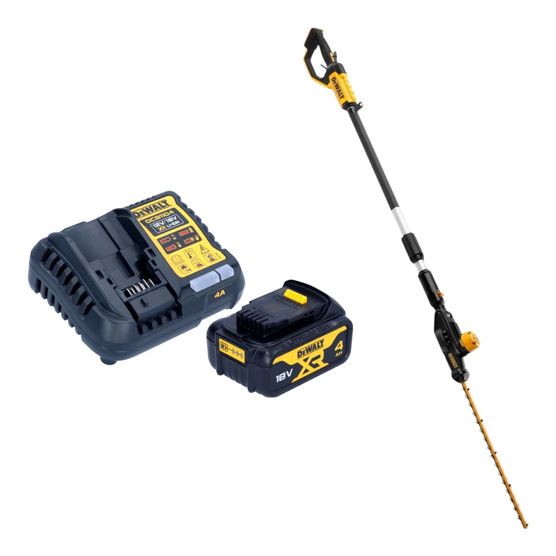 DeWalt DCMPH 566 M1 Akku Stabheckenschere 18 V 55 cm + 1x Akku 4,0 Ah + Ladegerät