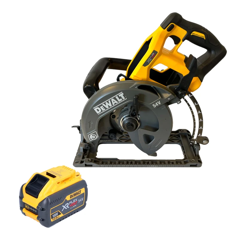 DeWalt DCS 577 N Akku Handkreissäge 54 V FlexVolt 190 mm Brushless + 1x Akku 12,0 Ah - ohne Ladegerät