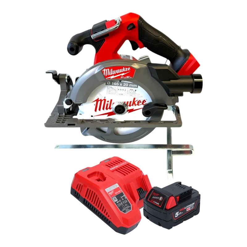Milwaukee M18 FCS552-501 Akku Handkreissäge 18 V 165 mm Brushless + 1x Akku 5,0 Ah + Ladegerät