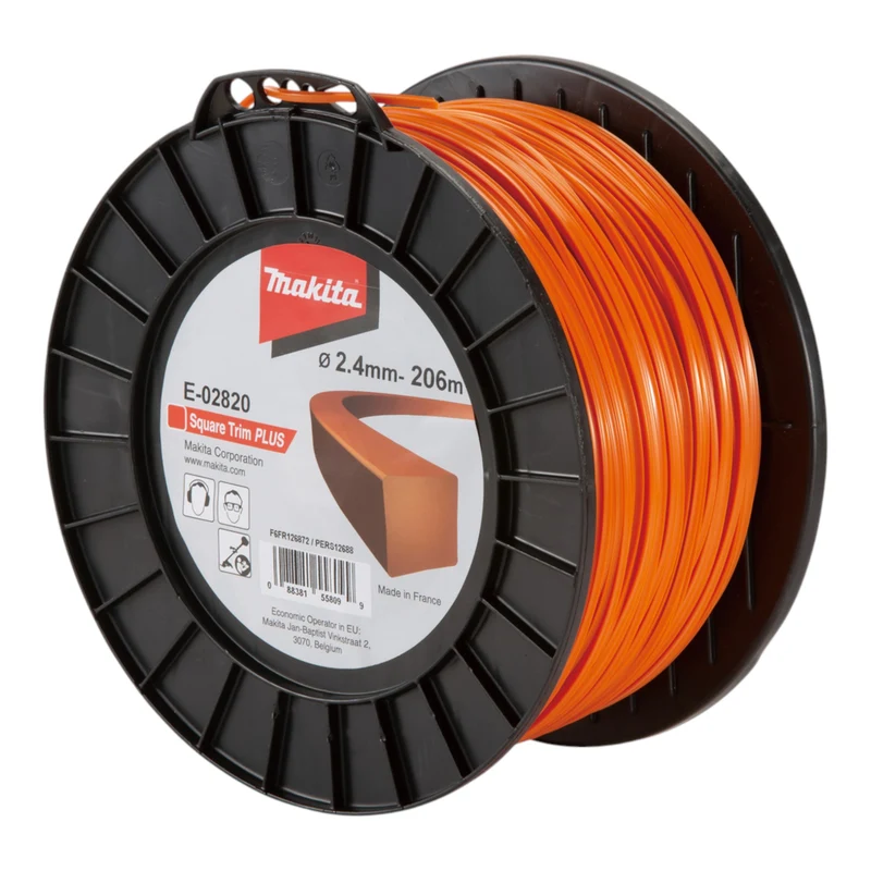 Makita Square Trim PLUS Mähfaden vierkant 2,4 mm 206 m ( E-02820 )