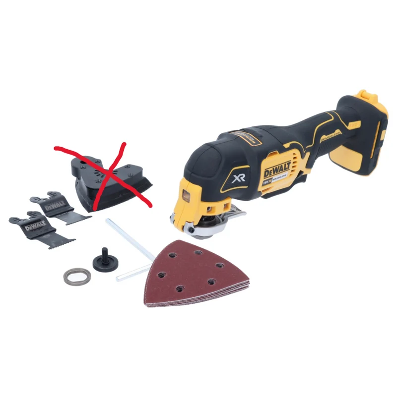 DeWalt DCS 355 N Akku Oszillierer Multitool 18 V Brushless +. Zubehör - Unvollständig