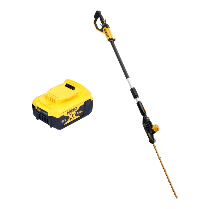 DeWalt DCMPH 566 N Akku Stabheckenschere 18 V 55 cm + 1x Akku 5,0 Ah - ohne Ladegerät