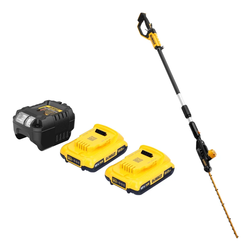 DeWalt DCMPH 566 D2 Akku Stabheckenschere 18 V 55 cm + 2x Akku 2,0 Ah + Ladegerät