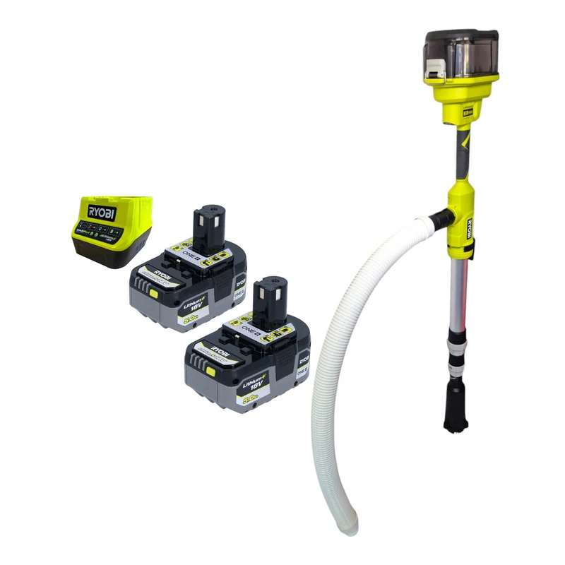 RYOBI RY18STPA-0 Akku Regenfasspumpe 18 V 3360 l/h + 2x Akku 5,0 Ah + Ladegerät