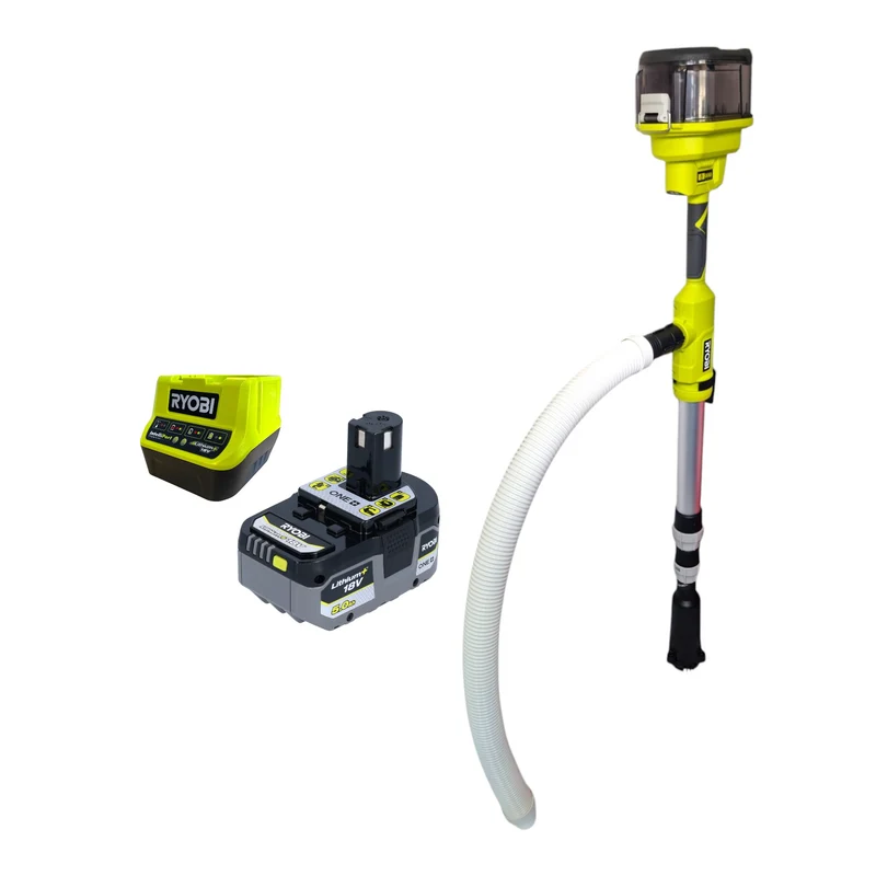 RYOBI RY18STPA-0 Akku Regenfasspumpe 18 V 3360 l/h + 1x Akku 5,0 Ah + Ladegerät