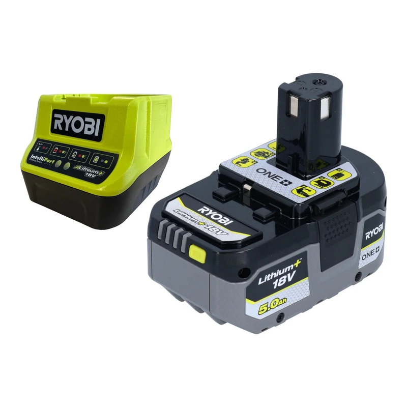 RYOBI RY18STPA-0 Akku Regenfasspumpe 18 V 3360 l/h + 1x Akku 5,0 Ah + Ladegerät