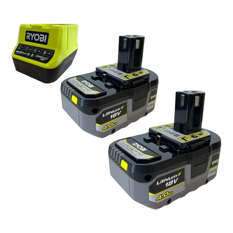 RYOBI RY18STPA-0 Akku Regenfasspumpe 18 V 3360 l/h + 2x Akku 4,0 Ah + Ladegerät