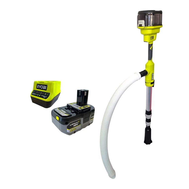 RYOBI RY18STPA-0 Akku Regenfasspumpe 18 V 3360 l/h + 1x Akku 4,0 Ah + Ladegerät