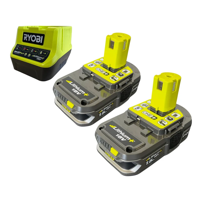 RYOBI RY18STPA-0 Akku Regenfasspumpe 18 V 3360 l/h + 2x Akku 1,5 Ah + Ladegerät