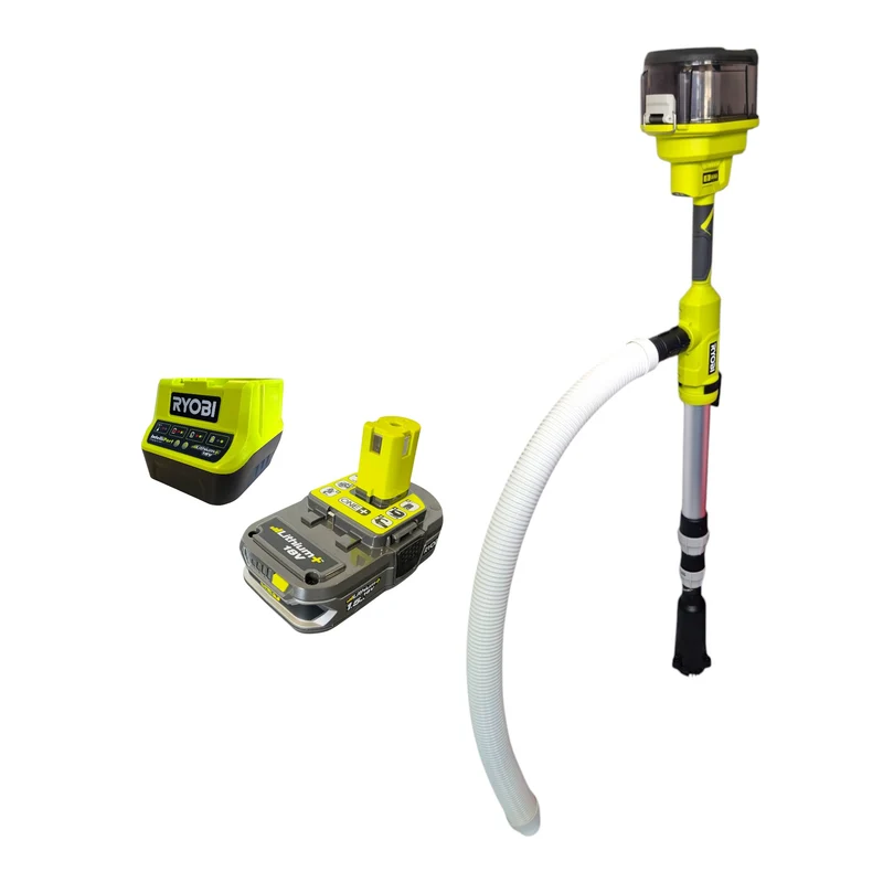RYOBI RY18STPA-0 Akku Regenfasspumpe 18 V 3360 l/h + 1x Akku 1,5 Ah + Ladegerät