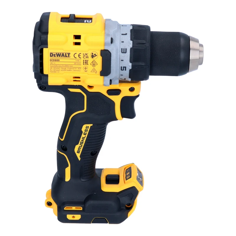 DeWalt DCD 800 D2 Akku Bohrschrauber 18 V 90 Nm Brushless + 2x Akku 2,0 Ah + Ladegerät