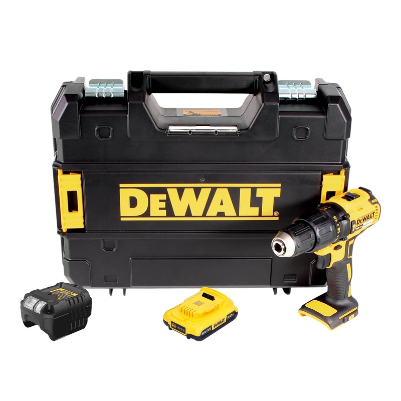DeWalt DCD 778 D1T Akku Schlagbohrschrauber 18V 65Nm + 1x Akku 2,0 Ah + Ladegerät + TSTAK